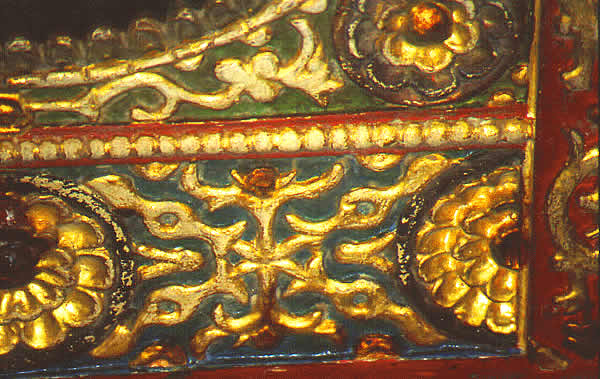 a nice painted design on wood