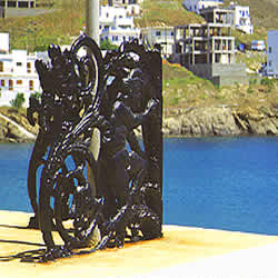iron work on the island