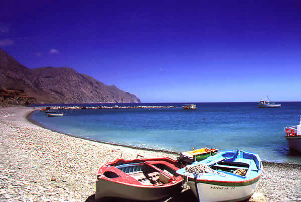 boats on beach