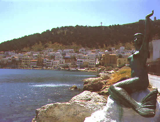 mermaid statue in situ