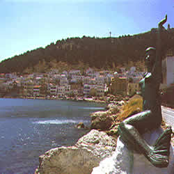 mermaid statue in context