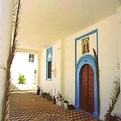 church courtyard