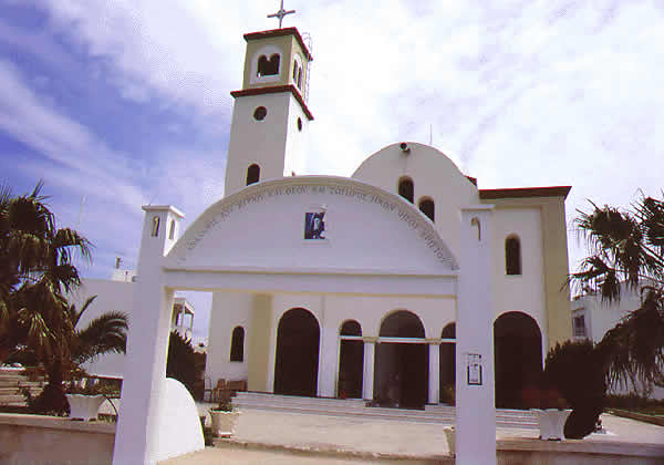 a typical Greek Orthodox church