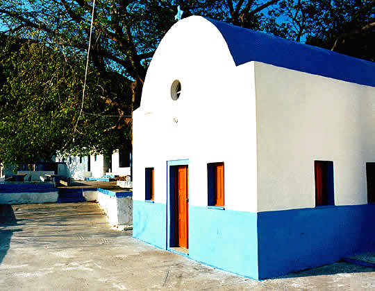 a typical Greek Orthodox chapel