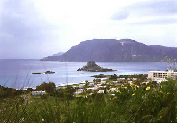 the coast of the island