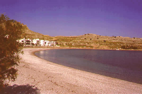small pebbles beach and cove