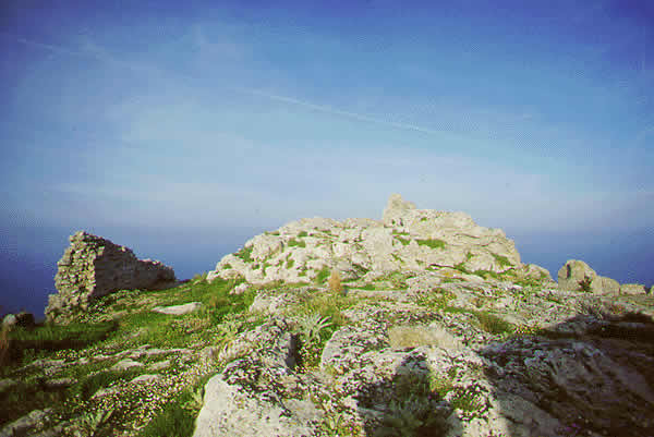 a large rock out cropping
