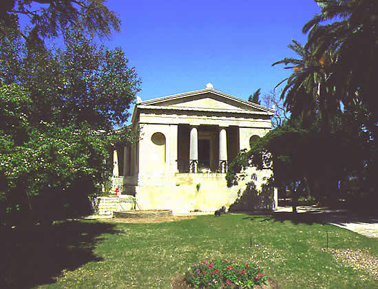 a mausoleum like structure