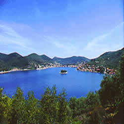 a bay on the island