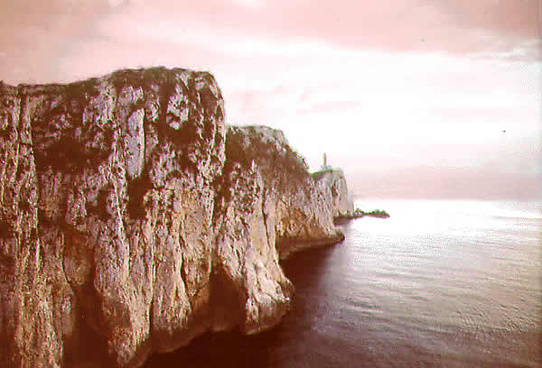 sheer cliffs