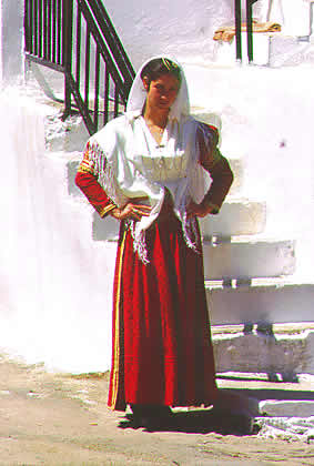 traditional costume lady
