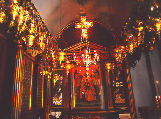 an ornate Greek Orthodox church interior