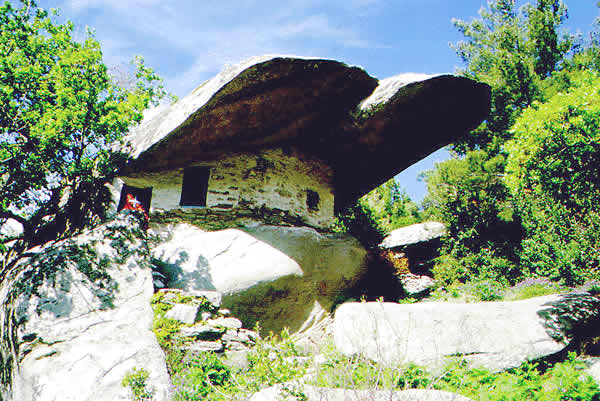 a rock house