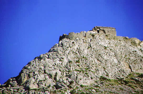 the castle from below