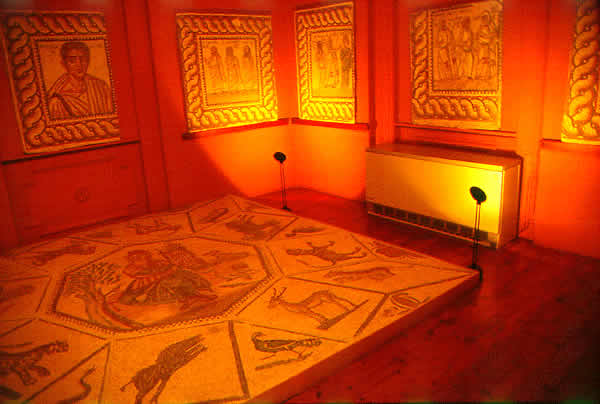 ancient roman mosiacs from museum