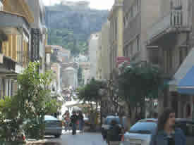 athens shopping near the acropolis